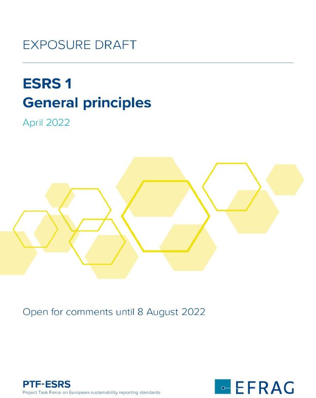 EU 지속가능성보고표준(ESRS, European Sustainable Reporting Standards) 초안